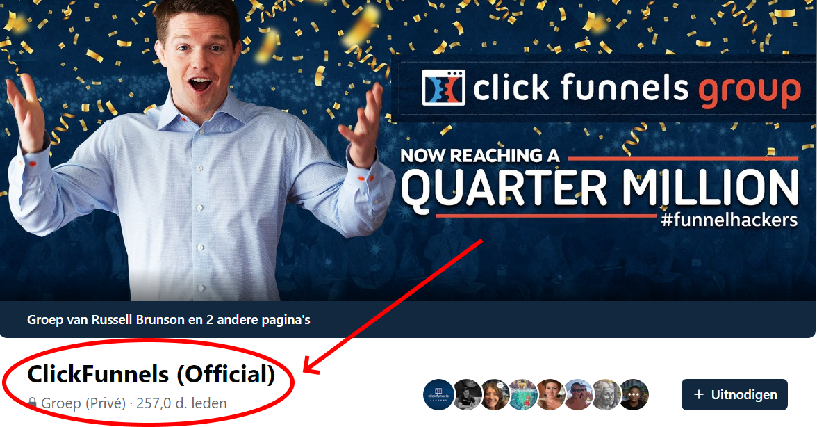 Clickfunnels-facebookgroep